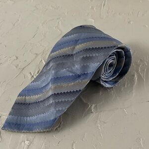*Van Heusen Men's Blue Regimental Silk Necktie
